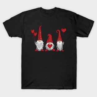 Cute Gnomes Valentines Gift T-Shirt